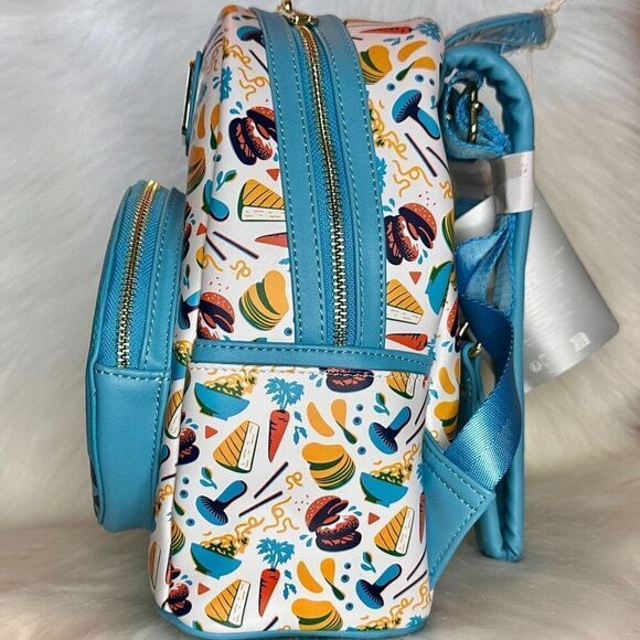 NEW EPCOT Food & Wine Festival 2023 Mini Backpack Disney Loungefly NWT AOP #5 - Picture 3 of 9